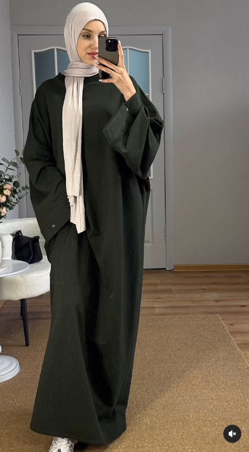 Шикарное футболочное платье *«Comfort»* макси длины 