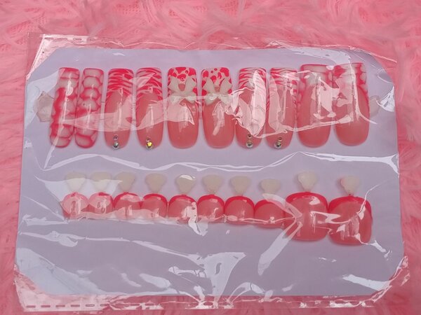 Ongles rose Design(permanent )