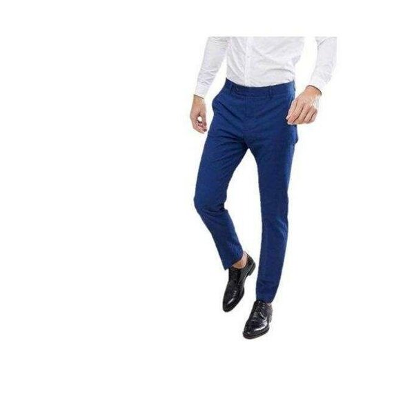 Pantalon slim bleu homme