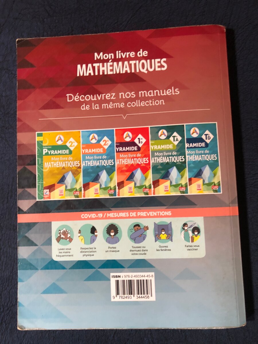 Livre de mathématiques