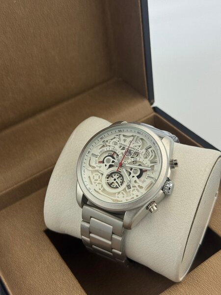 Montre Homme Squelette Métallique