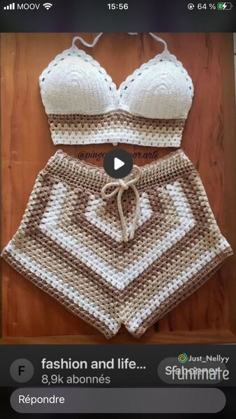 Culot et haut tricoté