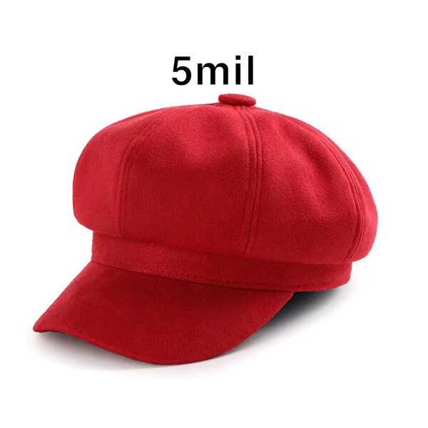 Casquette Gavroche Rouge Femme