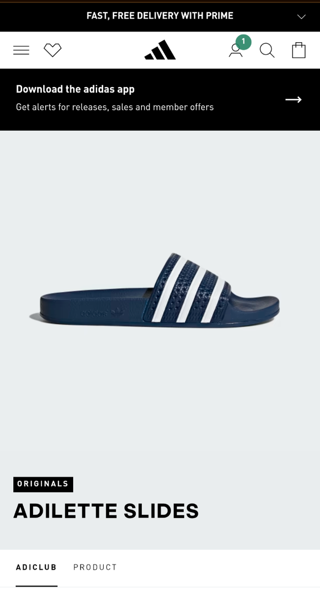 Adidas Adilette Claquettes