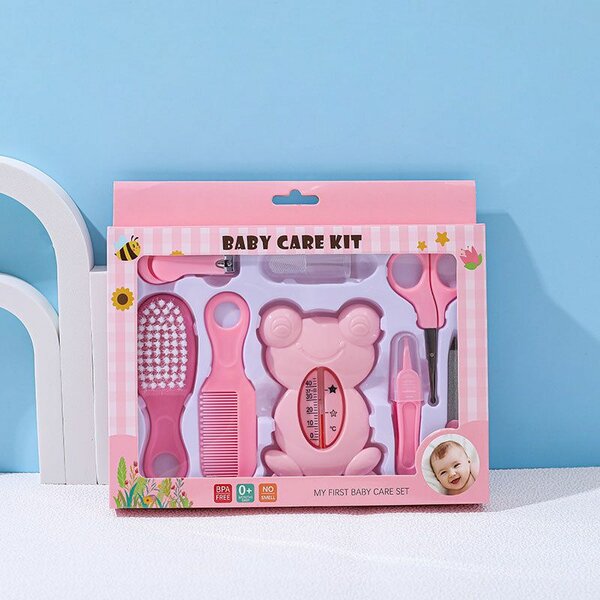 Kit de soins bébé rose