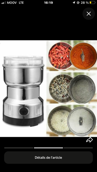 Moulin à épices électrique