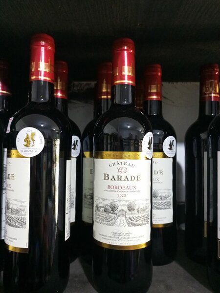 Vin Rouge Bordeaux Château Barade 2023
