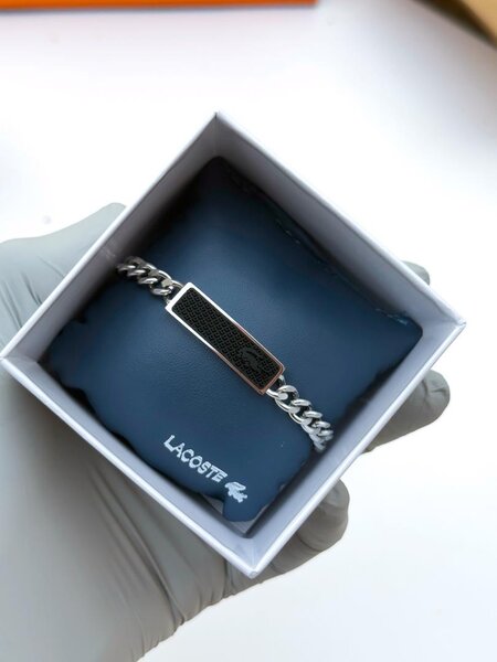 Bracelet en acier inoxydable Lacoste