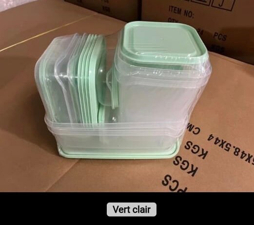 Set de boîtes hermétiques colorées