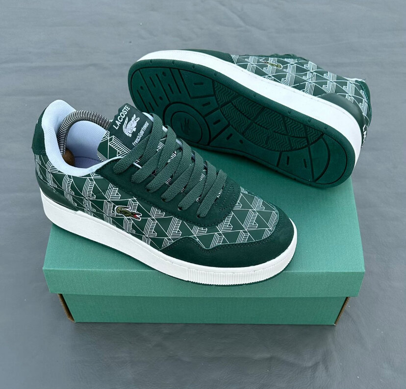 Baskets Lacoste Vert Graphique
