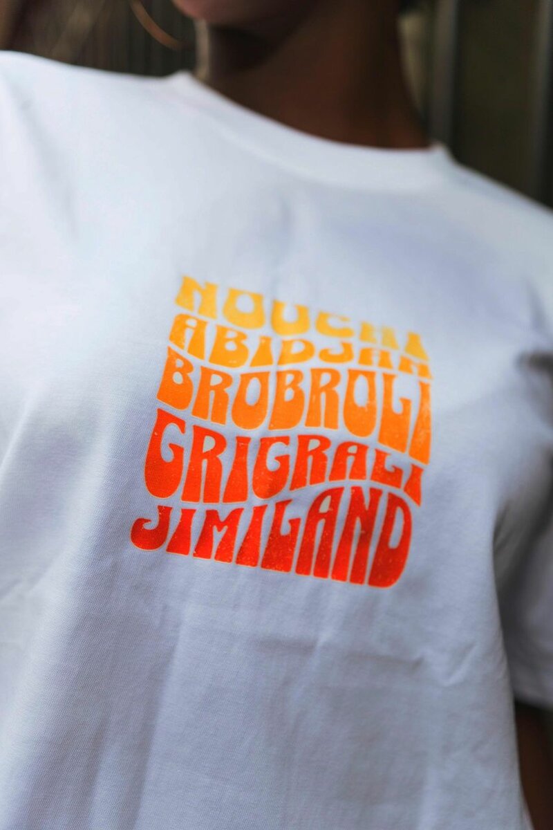 T-shirt tendance imprimé unique