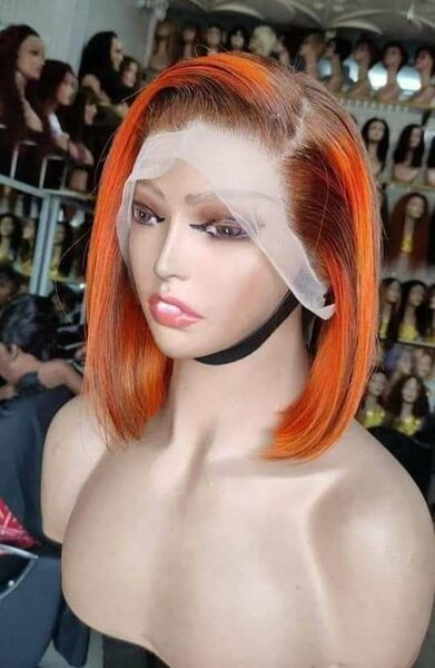 Perruque Lace Front Orange