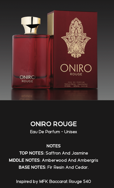 Oniro Rouge Parfum Unisexe