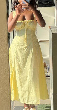 Maxi dress yellow