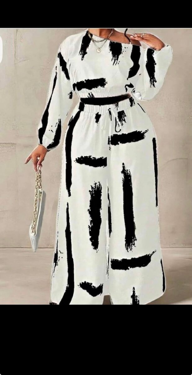 Tenue élégante à motif