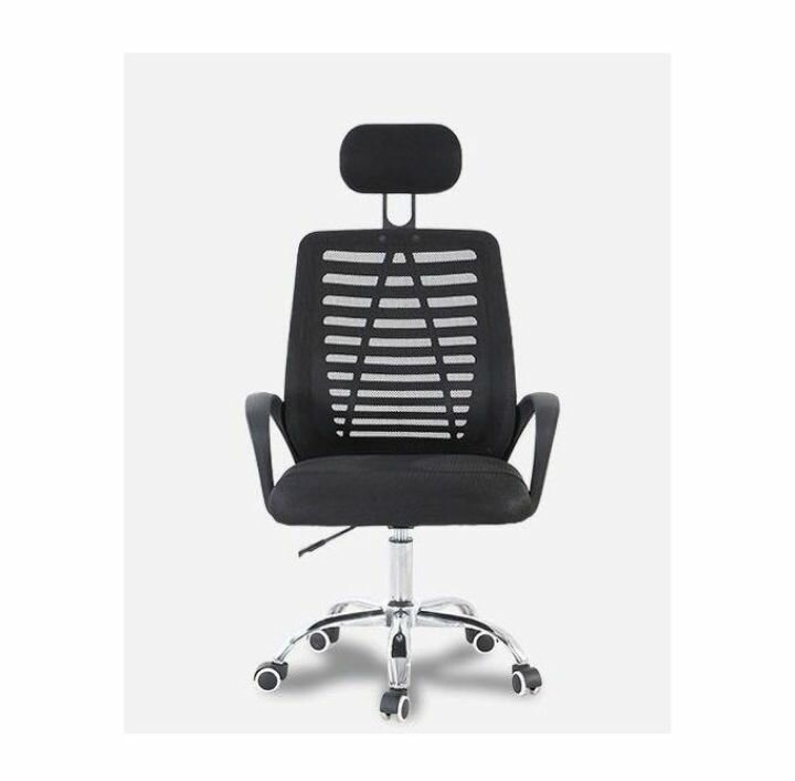 Mesh Swivel Chair- Neck Black