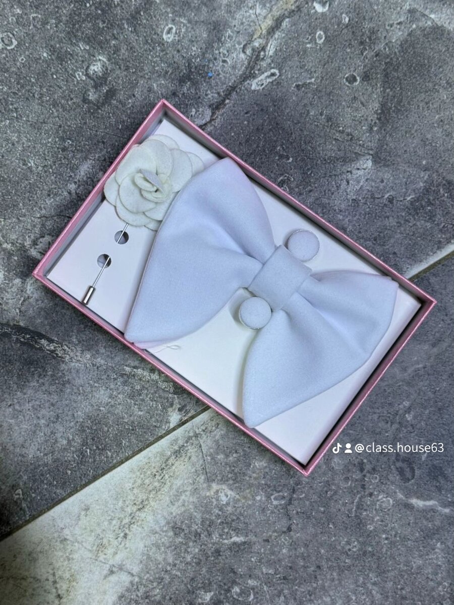 Coffret noeud papillon velour