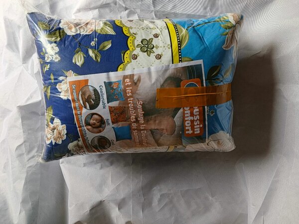 Coussin Confort Bleu Floral