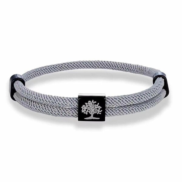 Bracelet gris arbre vie