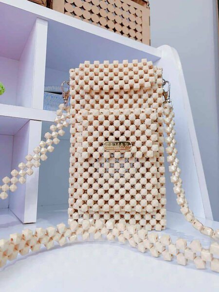 Sac bandoulière perles