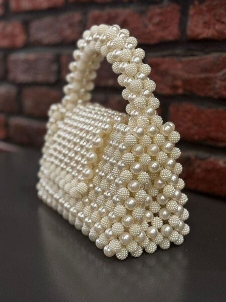 Sac à main perles élégant