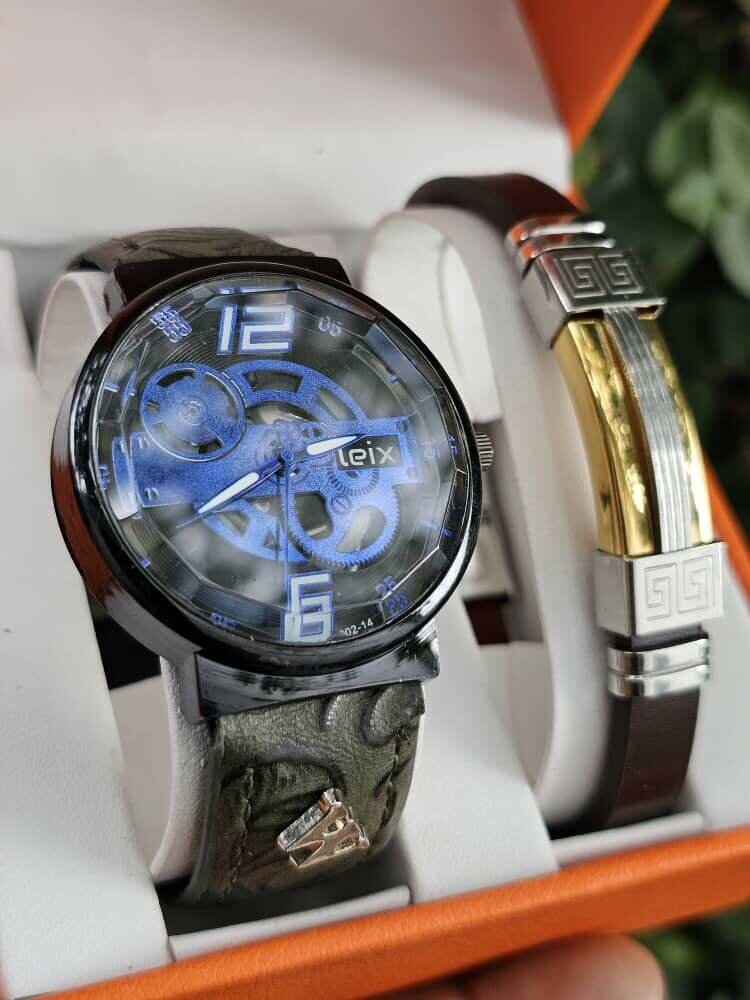 Montre squelette homme élégante