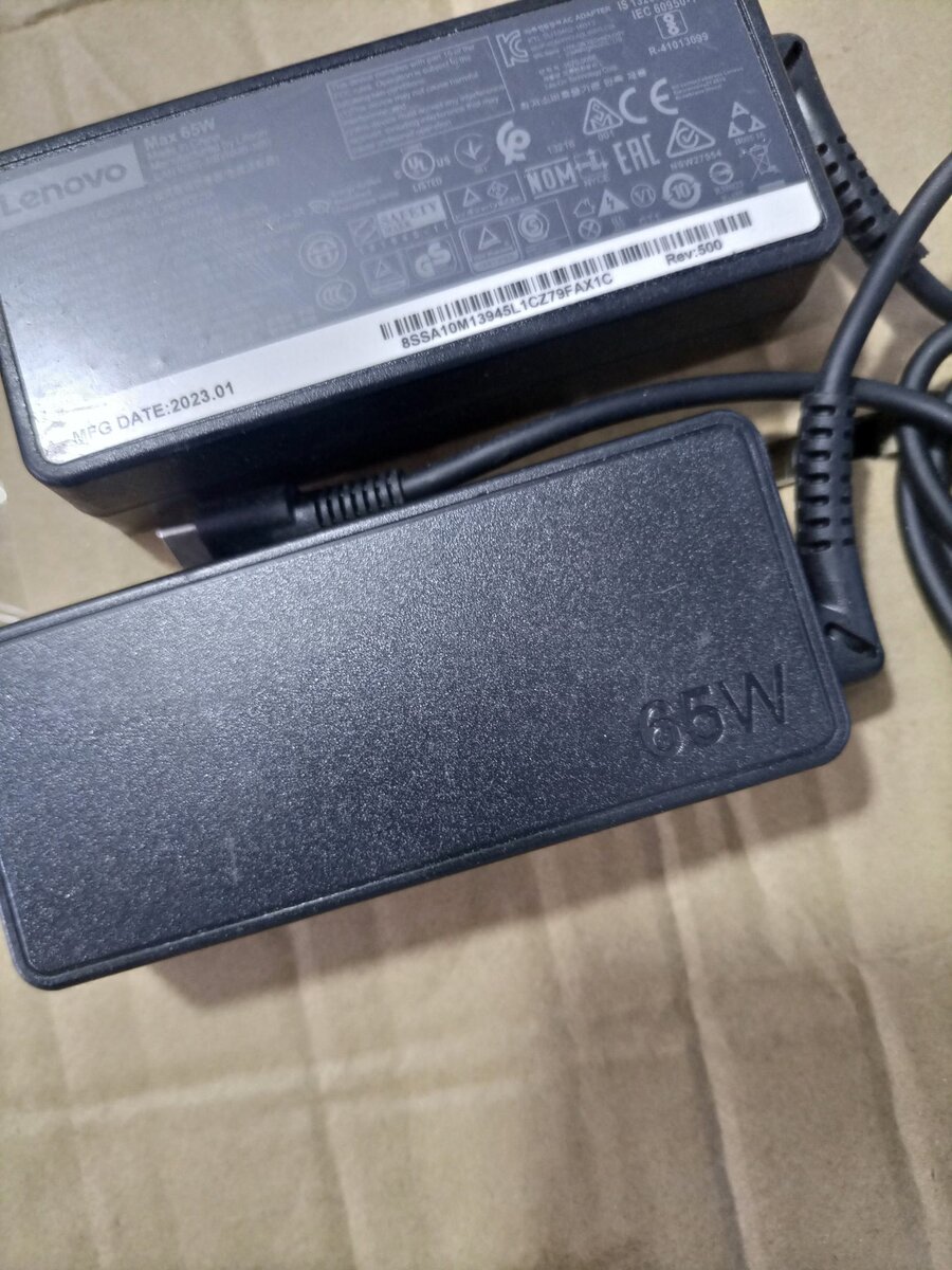 Lenovo type C charger 65w
