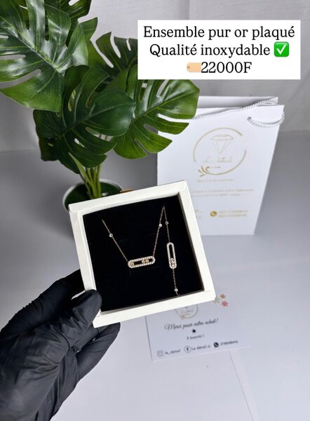 Ensemble plaqué or 16K