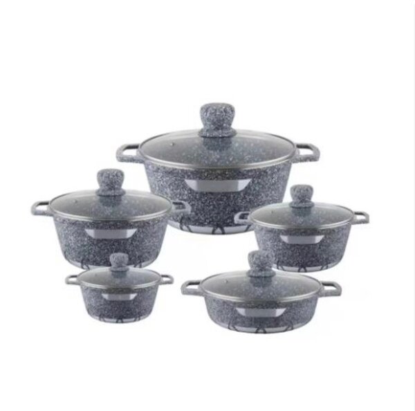 10 Pieces , 5 set Non-stick cookware
