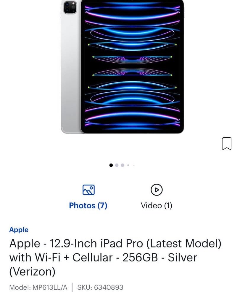 iPhone 15 Pro Max and IPad Pro 12.9-Inch