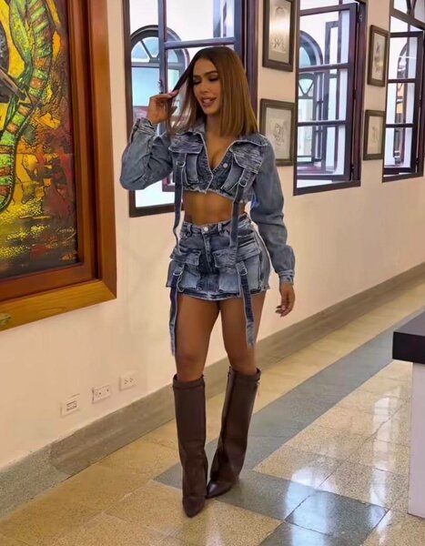 Tailleur en jean tendance