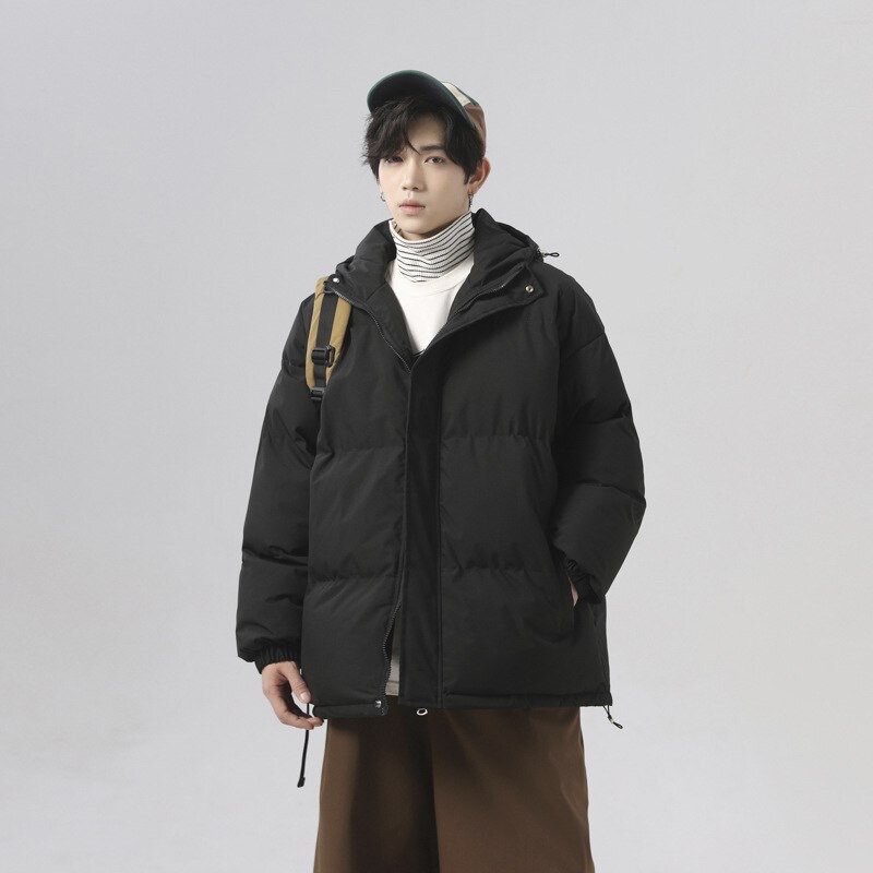 Однотонные куртки с капюшоном