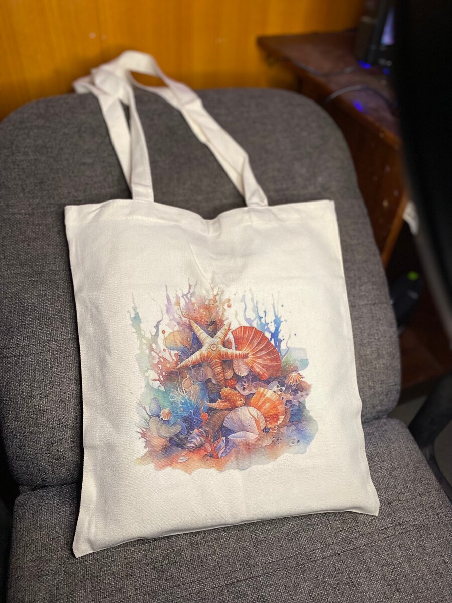 Sac en toile imprimé bohème