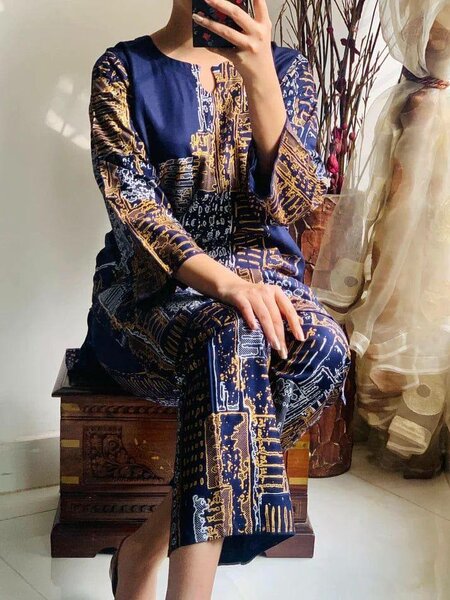 2 PC's stiched linen suit