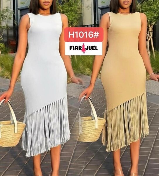 Robe à franges élégante