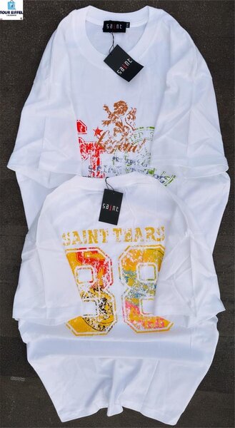 T-shirts en coton imprimé tendance