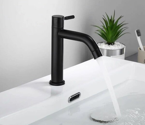 Robinet lavabo moderne noir