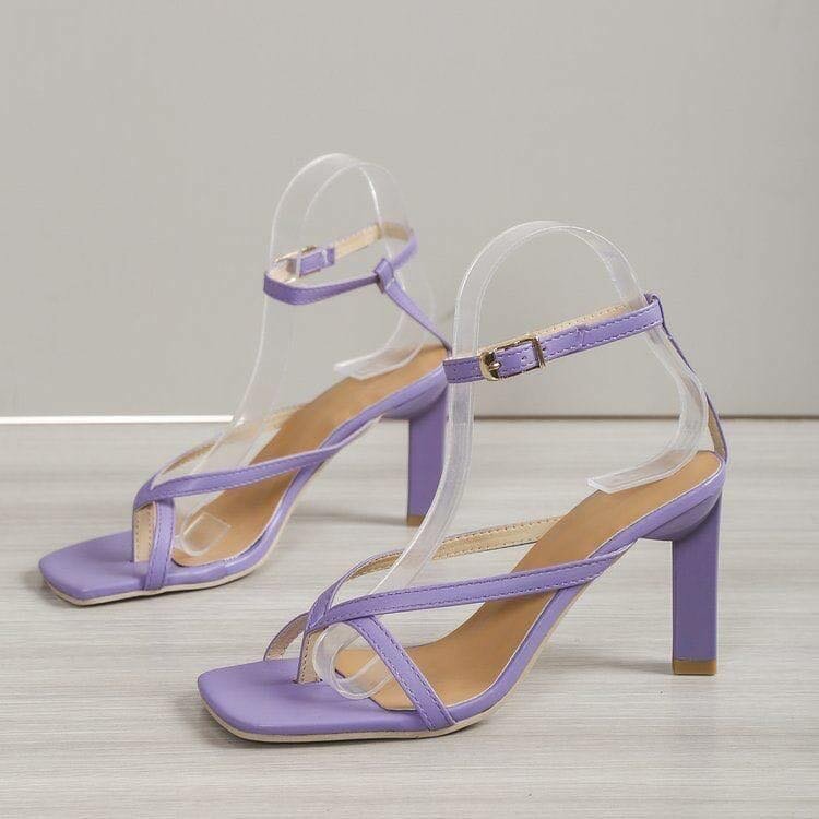 Ladies heel sandals