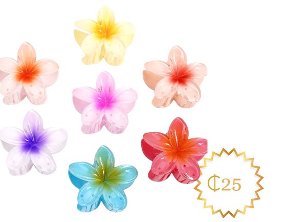 Floral Claw Clips