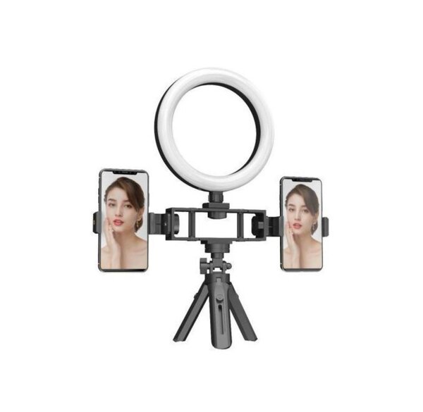 Selfie Ring Light Support 2 Téléphones
