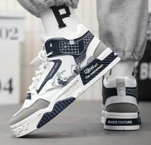 Baskets Social Man Blanc