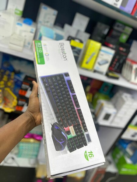 Boston Keyboard and Mouse with Rainbow Light