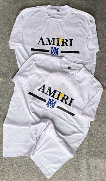 T-shirt Amiri Logo Blanc