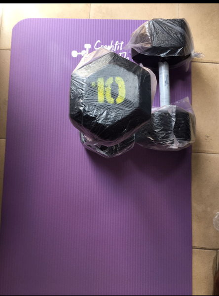 Haltères en béton personnalisé