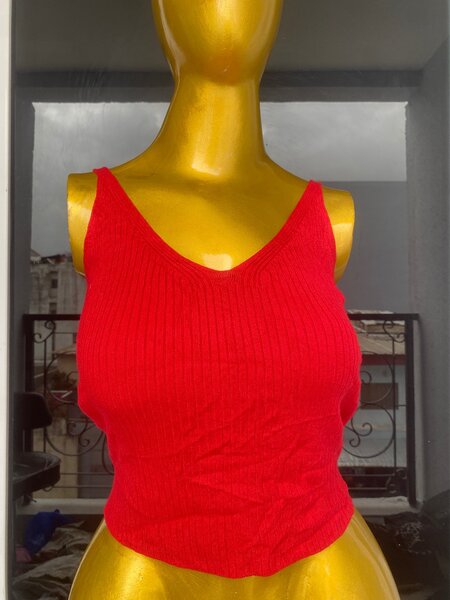 Débardeur Rouge Femme Chic