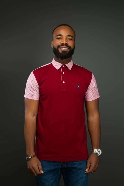 Polo rouge chic pour hommes