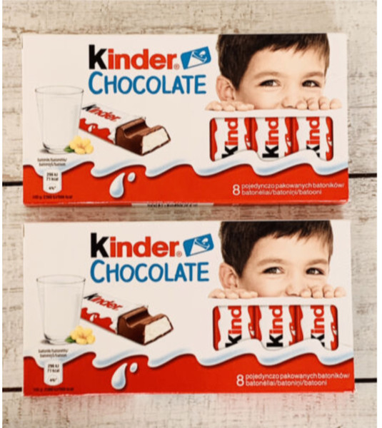 KINDER CHOCOLATE X8