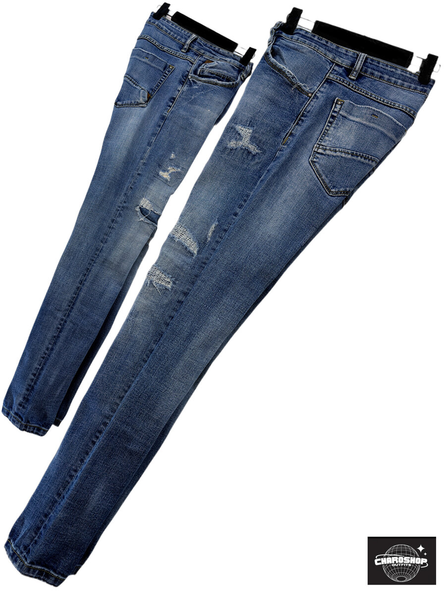 Jean Slim Homme Déchiré