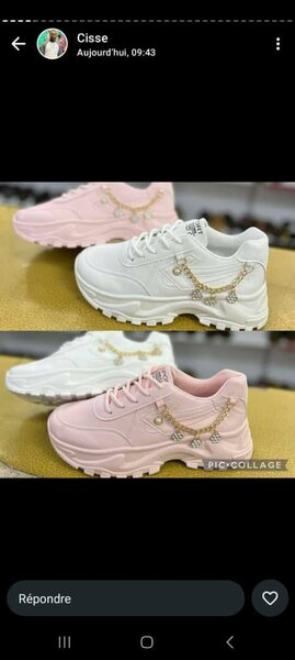 Baskets tendance femmes ornées