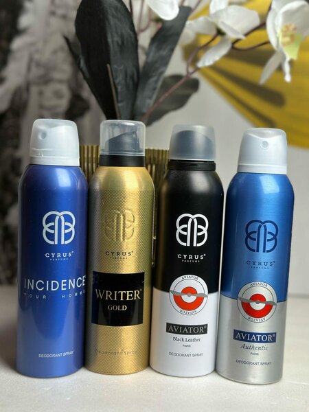 Lot de 4 déodorants en spray